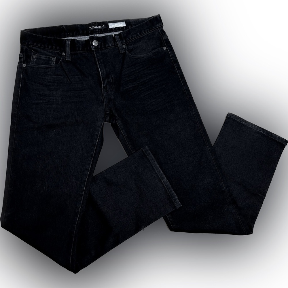 Black Aeropostale slim straight jean 32/32